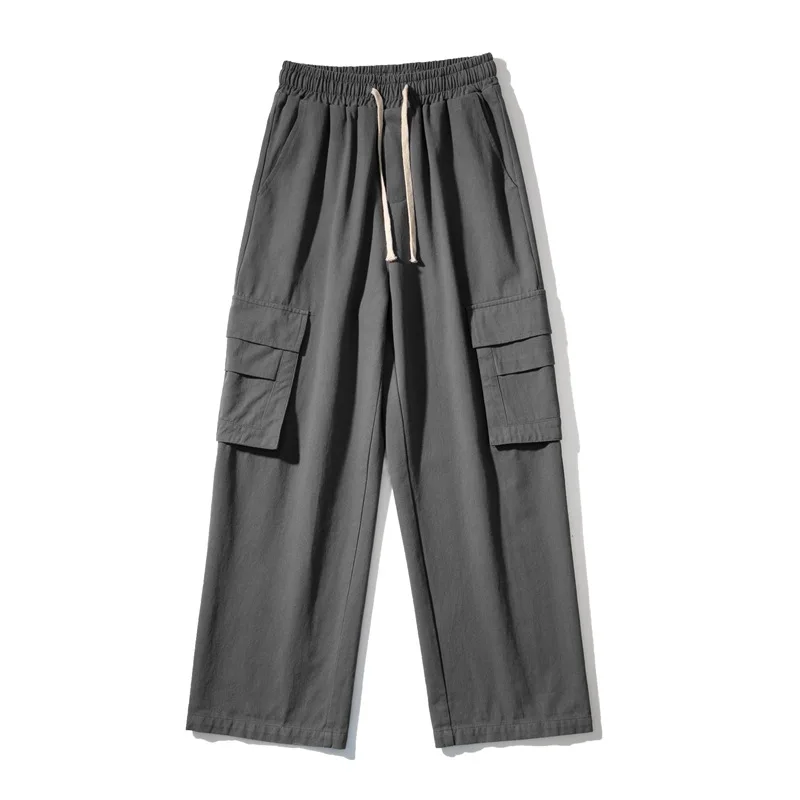 

Fashion Mens Cargo Pants Loose Fit Ins Urban Style Hip Hop Patchwork Pocket Trousers Cuffed Joggers Pants For Male
