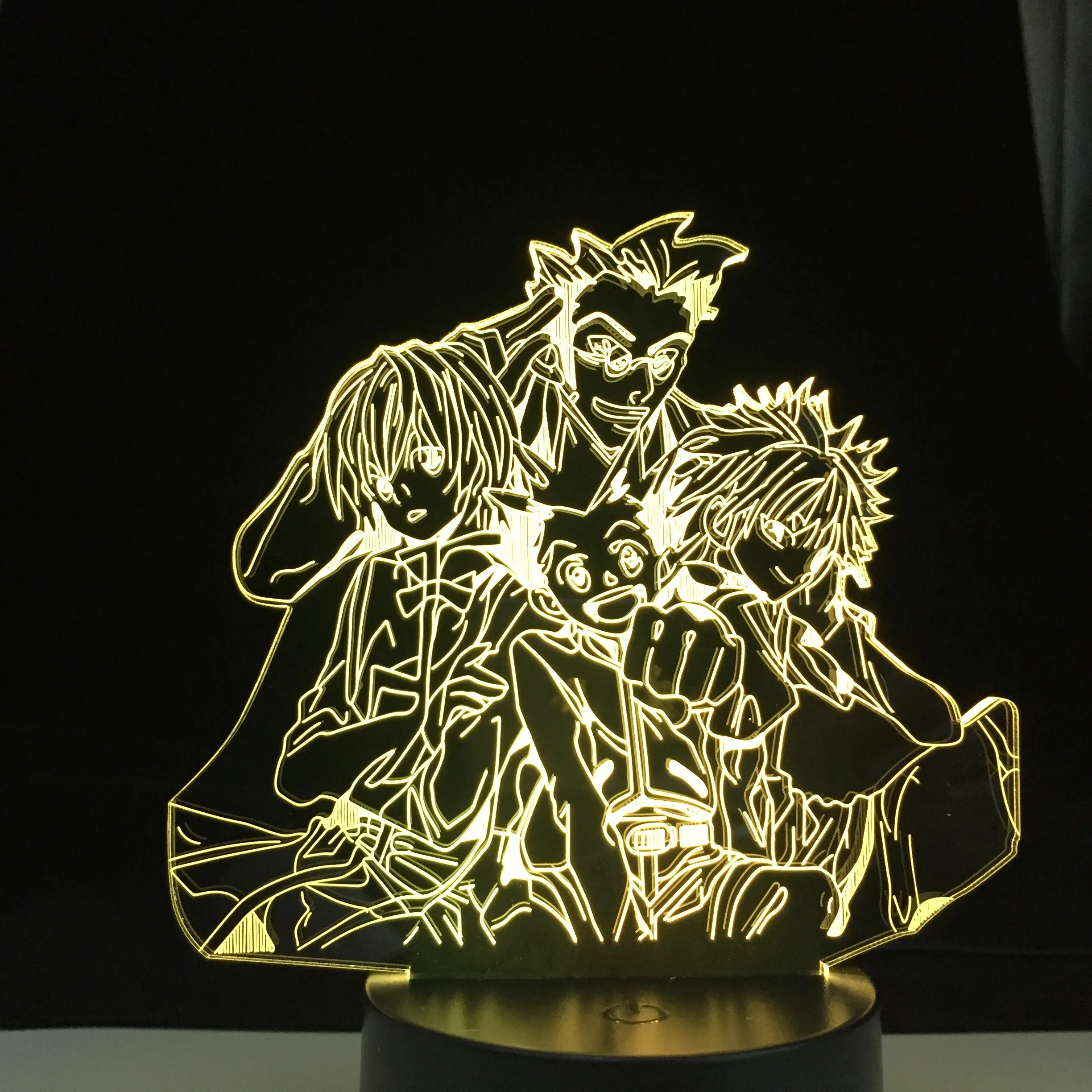 Светодиодный ночсветильник Hunter X Killua акриловый неоновый 3d светильник для детской