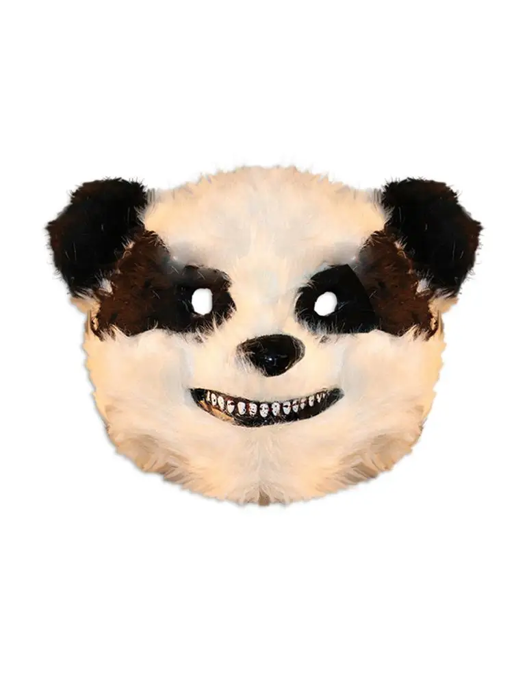 Страшная маска панды на Хэллоуин одежда для головы животных реквизит костюма