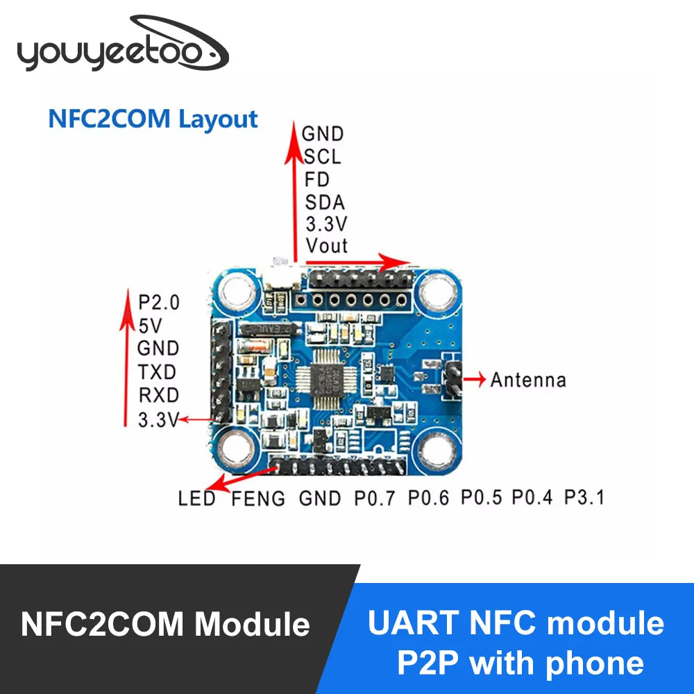 Модуль NFC 2COM UART модуль P2P с телефоном контроль доступа эмуляцией карты низкое