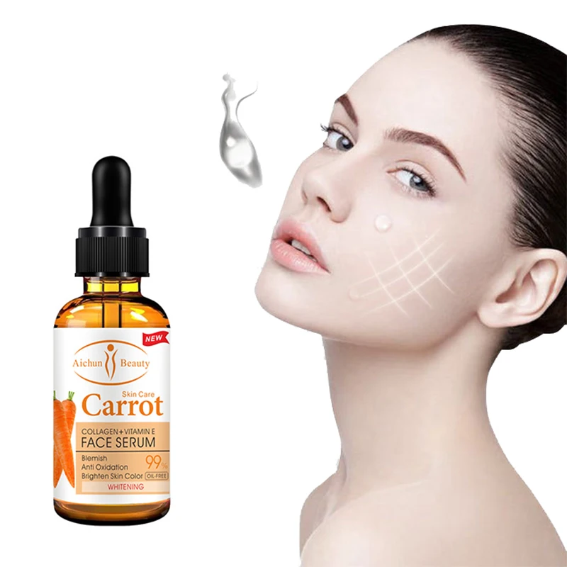 

Carrot Moisturize Anti Wrinkle Anti Aging Facial Essence Improve Dullness Face Serum Anti Oxidation Fade Spots Face Skin Care