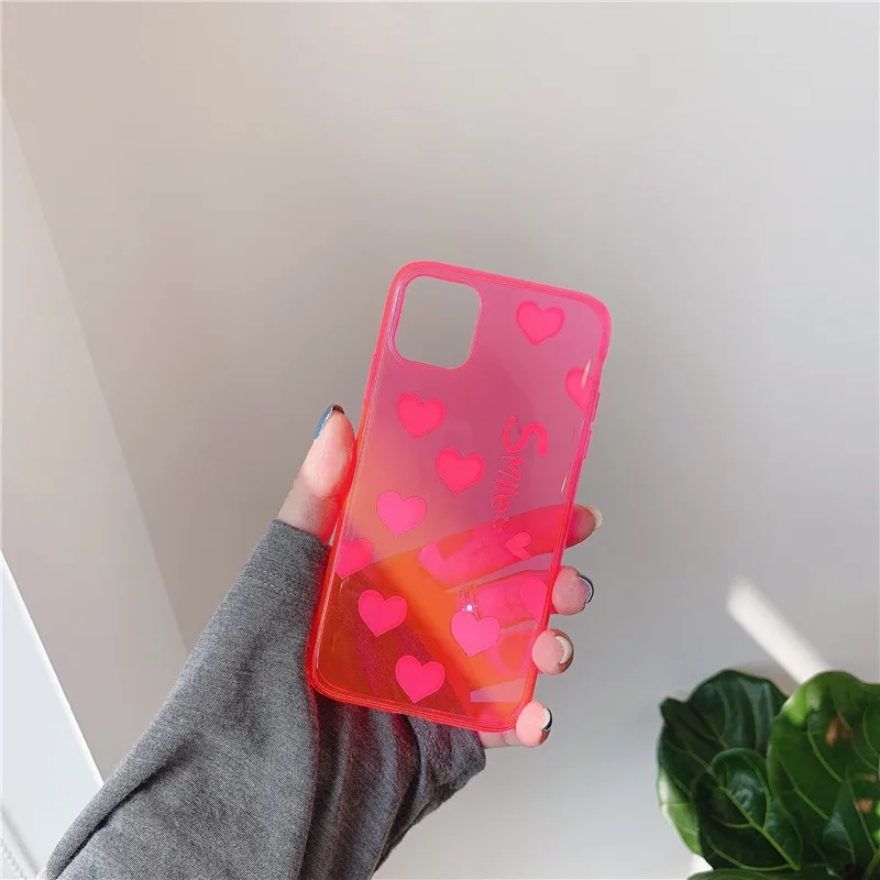 Флуоресцентный чехол для телефона iphone 11 Pro Max XR X XS 7 8 plus | Мобильные телефоны и