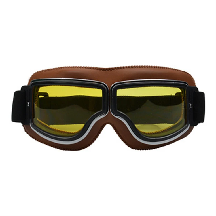 

Retro Motorcycle Goggles Glasses Outdoor Windproof Motocross Eyeglasses Vintage Cycling Dirt Bike Eye Protection Sunglasses 2021