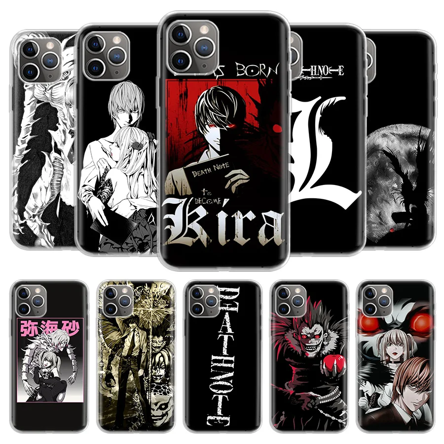 

Anime Manga Death Note Ryuk Cover Phone Case For iPhone 13 12 11 Pro 7 6 X 8 6S Plus XS MAX + XR Mini SE 5S Coque Shell Capa