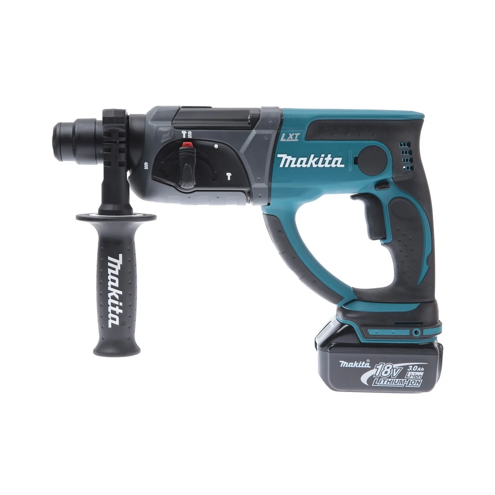 Cordless hammer drill battery. MAKITA DHR202RFE 18.0V 2x3.0Ah LiION 0-1000rpm SDS + 20mm 1.9J 3 modes case Jackhammer electric tools Power drills for