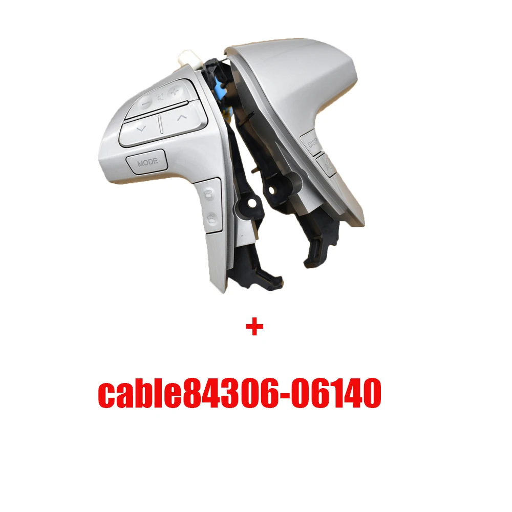 Bouton de commande Audio du volant Bluetooth, commutateur 84250-06160 pour Toyota Camry Corolla Hilux Vigo Highlander Innova, nouveau