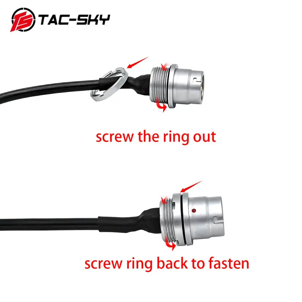 TAC-SKY AN/PRC 148 152 152A Walkie-Talkie DIY Connector U 283 U-283/U 6-Pin Plug to Kenwood Socket Adapter