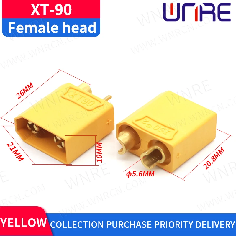 10/20PCS XT90 XT-90 Plug Male and Female Bullet Connectors Plugs Gold Plated For RC Lipo Battery Quadcopter Multicopter | Обустройство