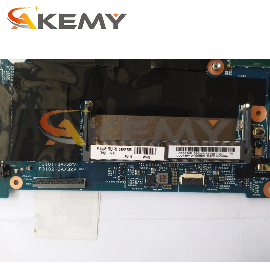 

FUR: 02HL424 For Lenovo ThinkPad T570 P51S portable motherboard 16820-1 448.0ab07. 0011 with CPU SR2F1 I7-6600U DDR4 Mainboard