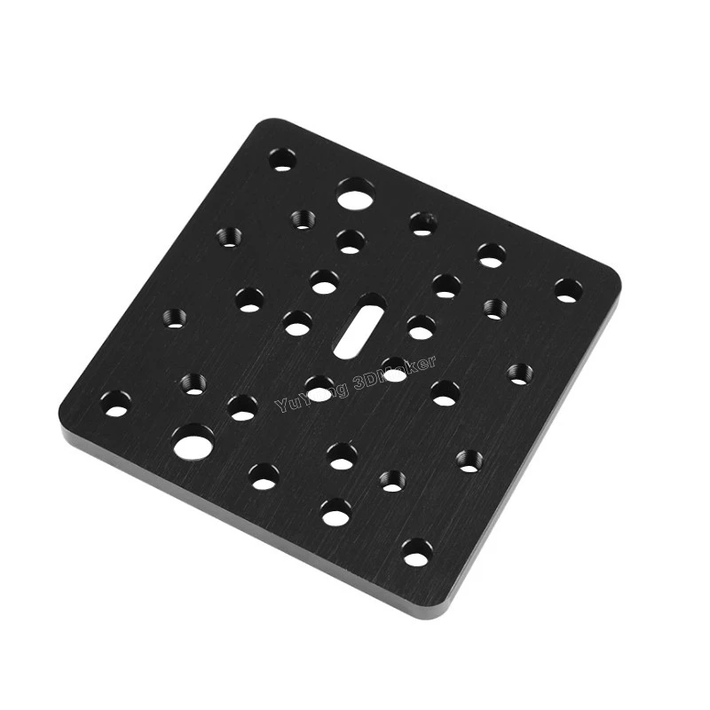 Части 3D-принтера CNC Openbuilds алюминиевая пластина лист c-луч подвижная плата черный металл для стойки Кронштейн штамповочная пластина