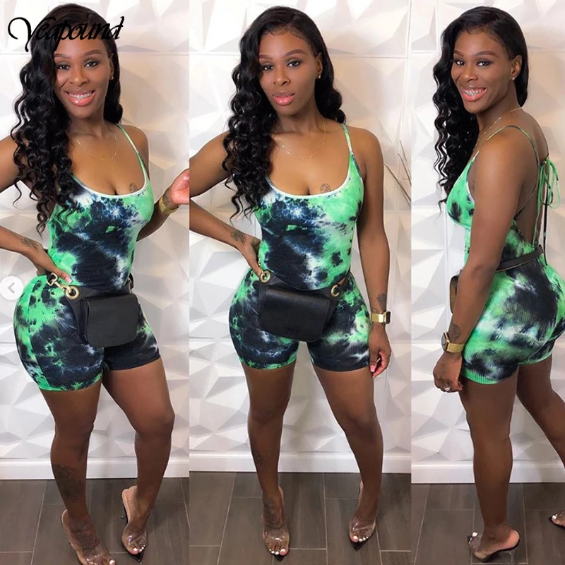 

New 2020 Fashion Backless Women Jumpsuit Sexy Women Print Playsuit Women Rompers Summer Sleeveless Sling Casual Women Clothes