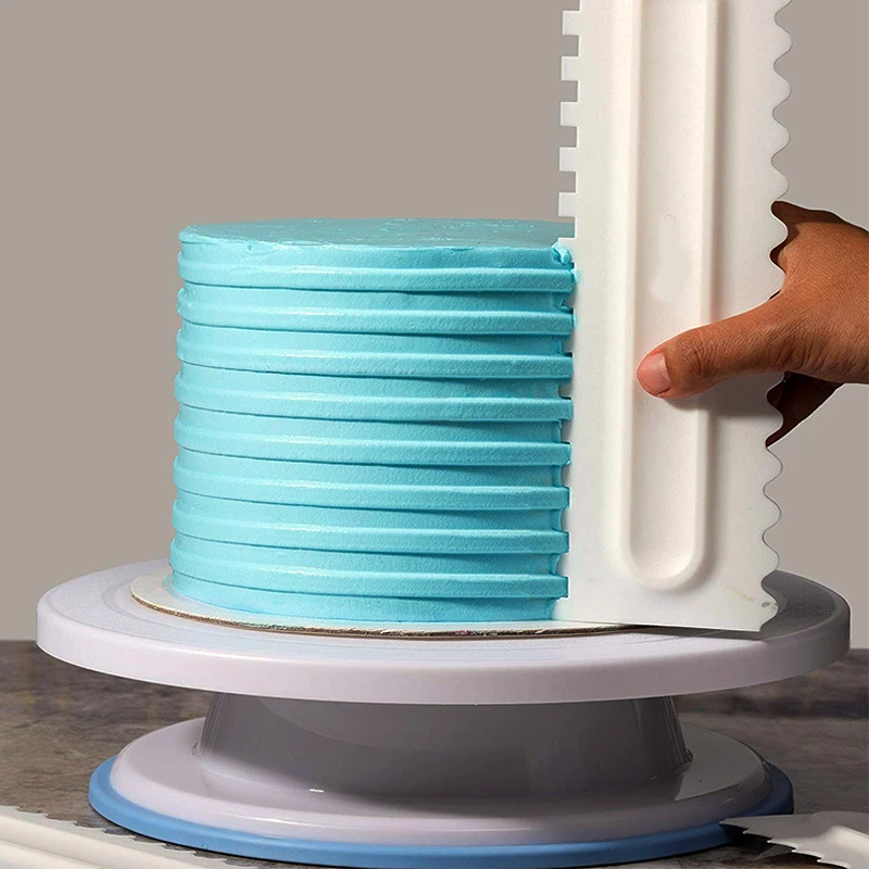 

1pc Cream Scraper Irregular Teeth Edge Spatulas Cake Baking Scraper Fondant Cake Slicer Pastry Cutters Tools DIY Decorating