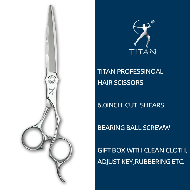 titan professional scissors hairdressing salon barber cutting japan vg10 stainless steel | Красота и здоровье