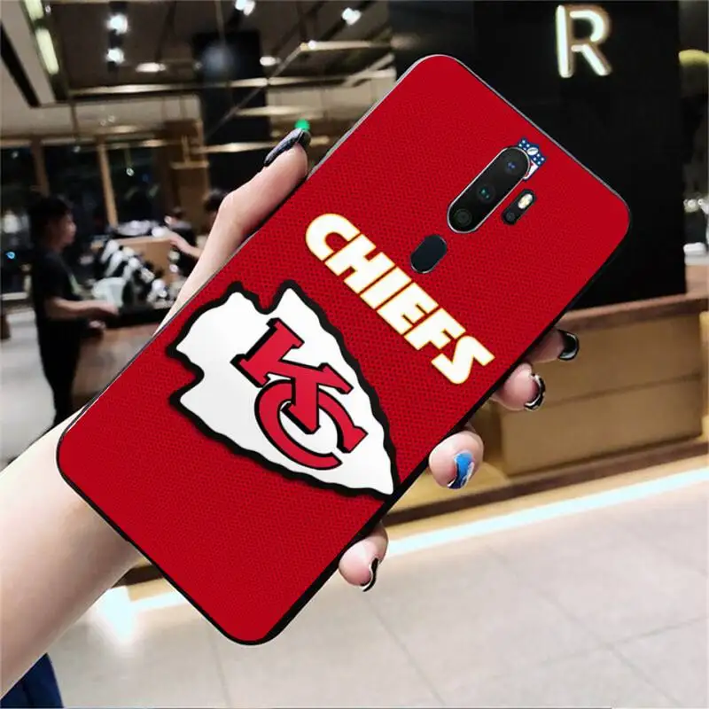 

Kansas City Chiefs Black TPU Phone Case For Oppo Reno2 Z 2Z Realme5 6 Pro R9S 11 Plus 15 17 Pro