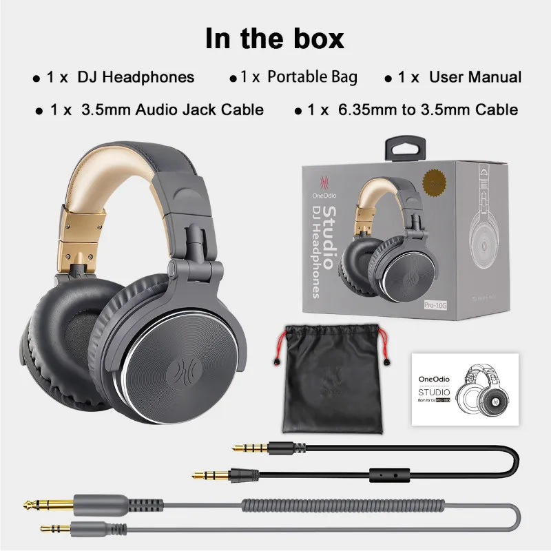 Oneodio DJ гарнитура игровая с микрофоном телефон ПК Проводная над-ear Hifi Студия DJ наушники Профессиональный стерео монитор Urbanfun