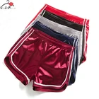 Шорты женские с завышенной талией, шелковые облегающие, с эластичным поясом, пикантные для танцев на шесте, лето 2020