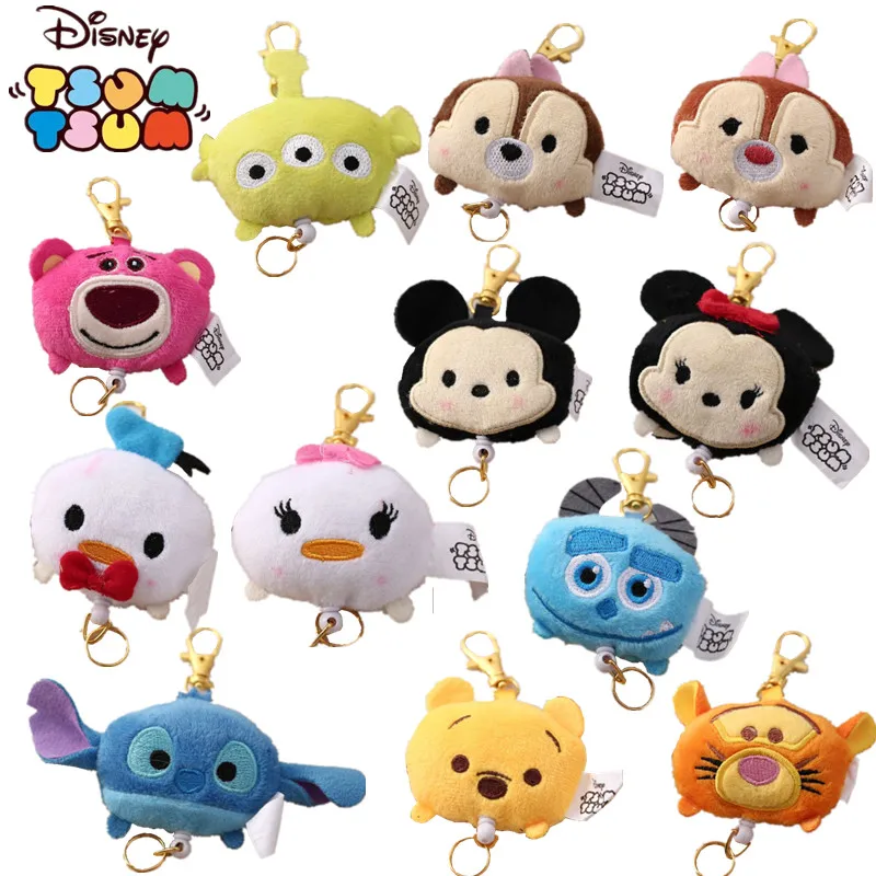 

Disney Tsum Tsum Plush Toy Mickey Minnie Mouse Donald Duck Daisy Cute Cartoon Creative Keychain Pendant Plush Doll Girls Gift