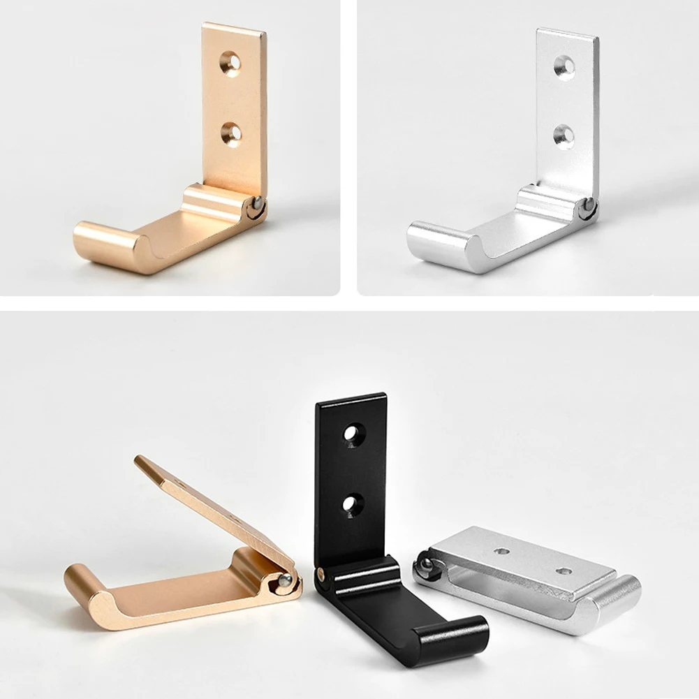 

Foldable Wall Hook Invisible Folding Aluminum Wall Mount Hook Headphones Coat Hook Creative Clothes Hook For Coat Bag Hat Towel