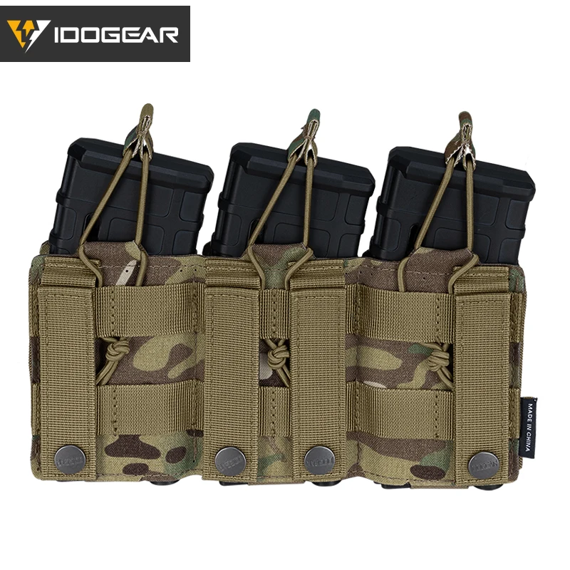IDOGEAR Тактический LSR 9 мм 556 Магнитный чехол тройной переносчик MOLLE Чехол лазерная