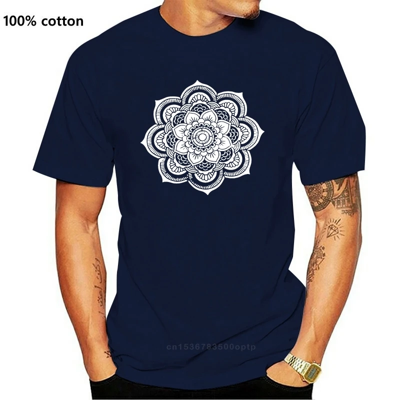 

New Unisex Black 3D Silver Printed Mandala T-Shirt Shirt Custom Premium Exclusive