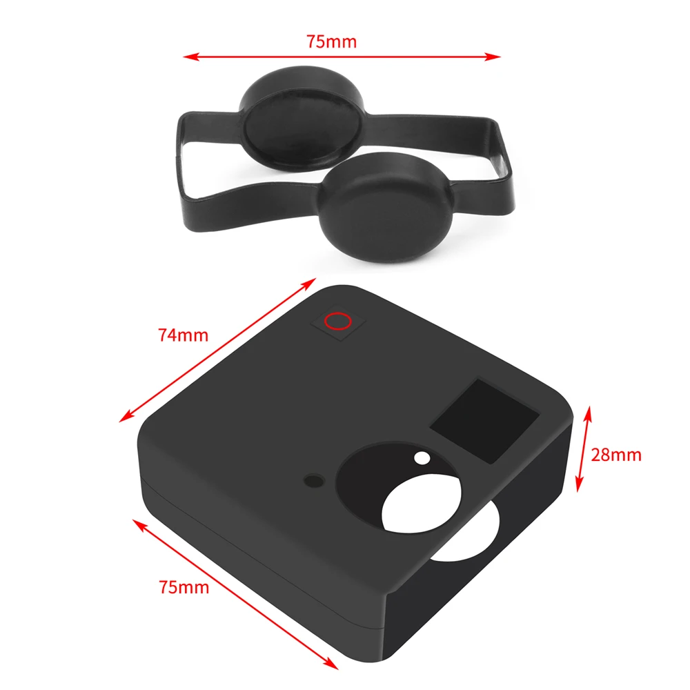 Снимайте мягкий силиконовый защитный чехол крышка объектива для GoPro Fusion Action camera корпус чехол для Go Pro Аксессуары