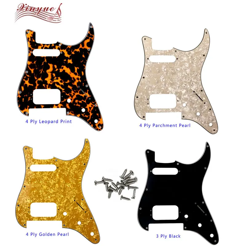 

Xinyue Guitar Parts -For US 11 Screw Holes With Floyd Rose Tremolo Brige St Hs Strat Guitar Pickguard Multiple Colors Available