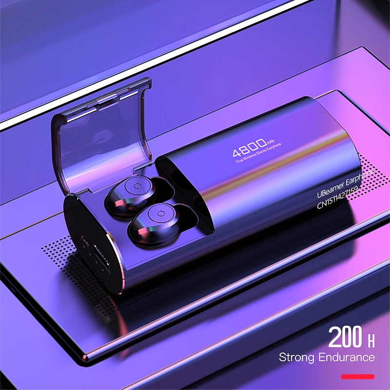 Ubeamer Bluetooth 5 0 наушники HD стерео беспроводные шумоподавление игры спорт дома 4800 mAh