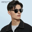 Солнцезащитные очки ZENOTTIC мужскиеженские, винтажные квадратные Поляризационные солнечные очки с защитой UV400, для вождения