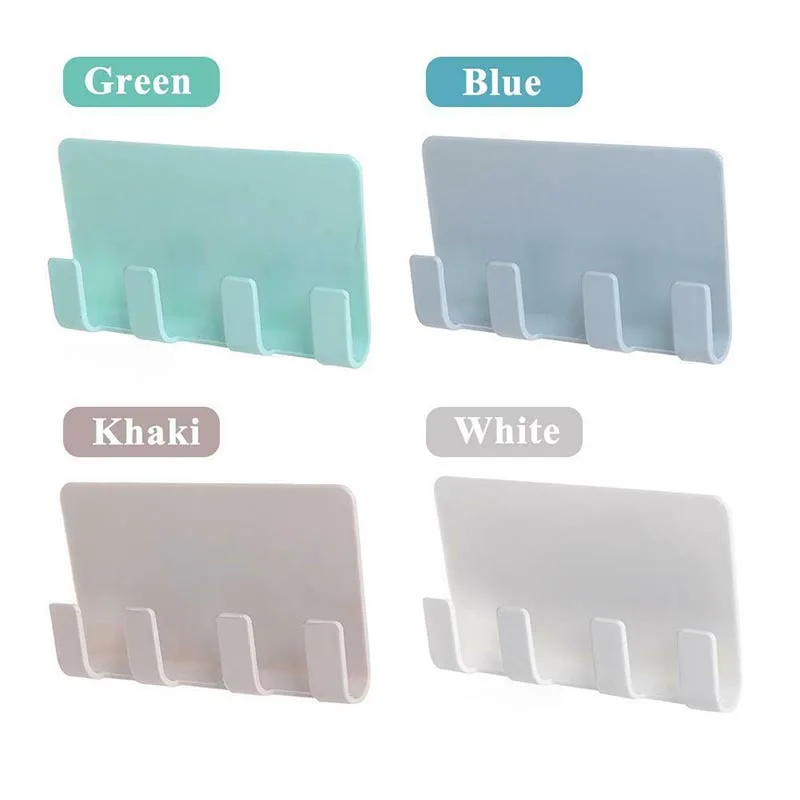 Высокое многофункциональное настенное 4 крючка стойка для хранения телефон