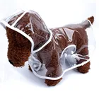 Водонепроницаемый прозрачный дождевик XS-XXL для питомца весна лето дождевик собака светильник Одежда Аксессуары для питомцев Одежда для щенков