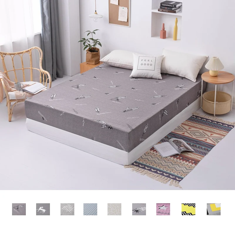 Эластичный чехол для кровати 160x200 защитный матраса натяжная простыня из