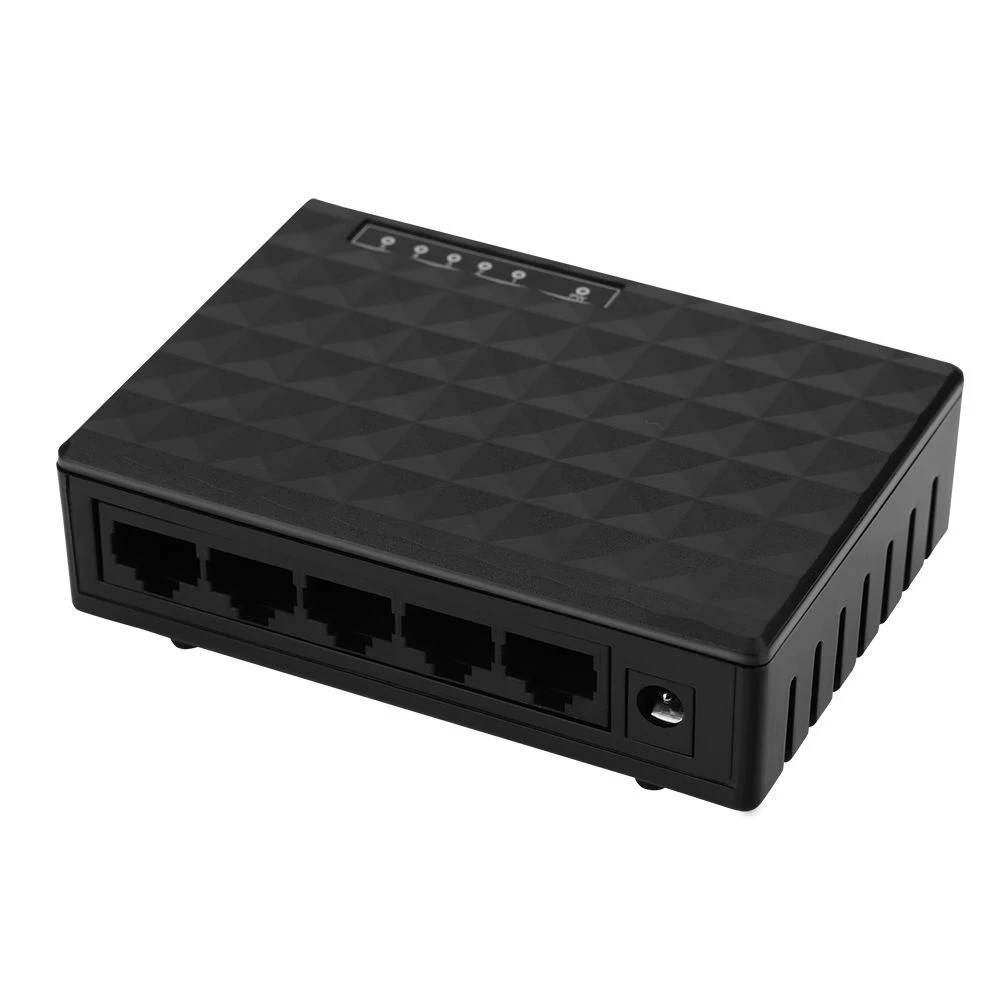 10/100 Мбит/с 5-портовый коммутатор Ethernet классические цвета Простой прочный RJ45 LAN