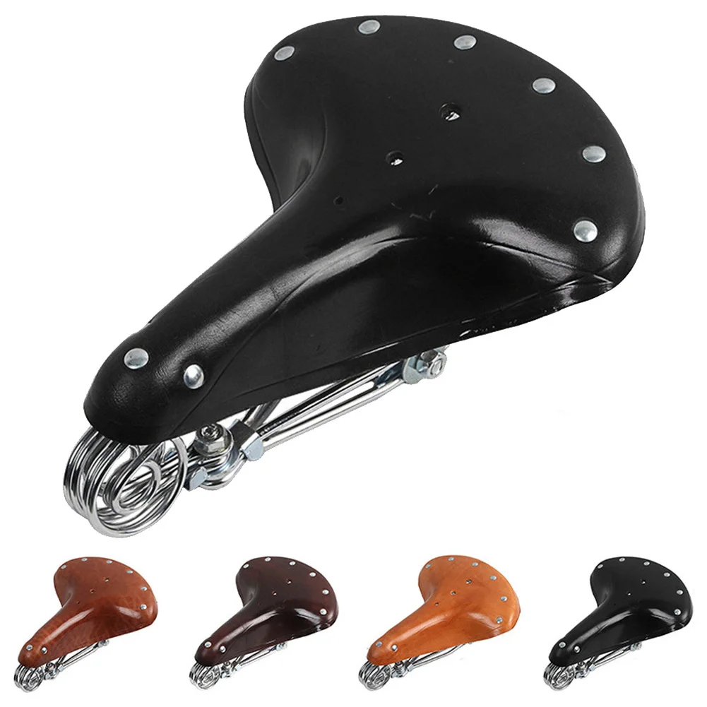 

Riding Saddle Outdoor Seat Cushion Vintage Spring Leather Bike Classic