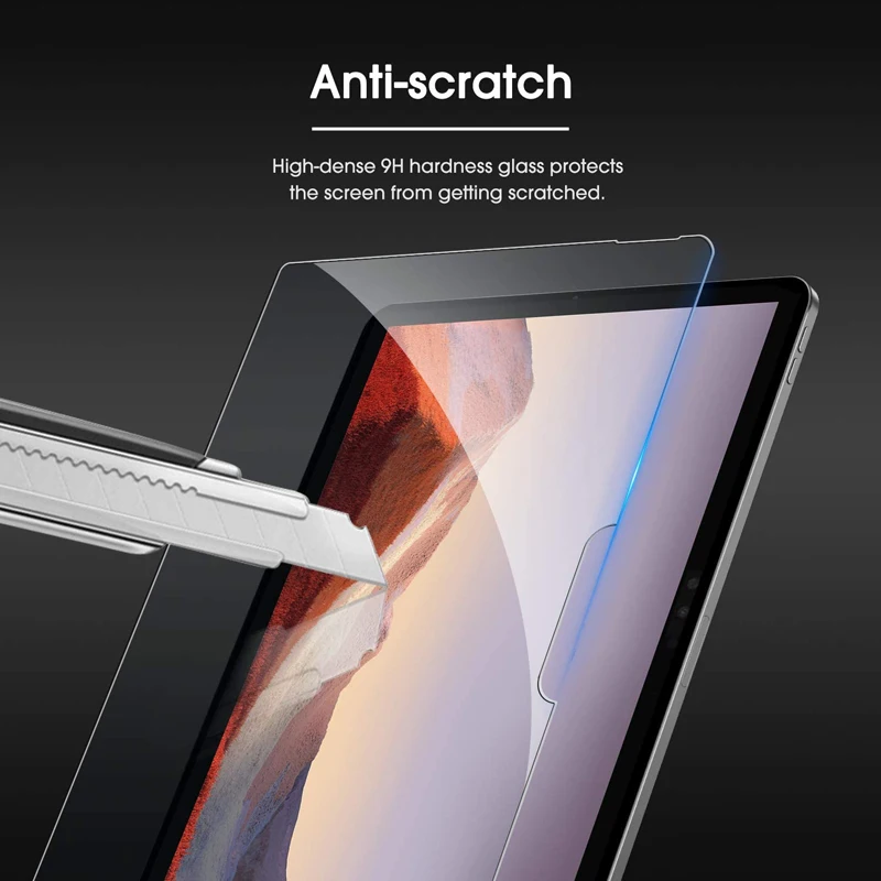 9H закаленное стекло для Microsoft Surface Pro 7 6 5 4 Защита экрана Защитная пленка