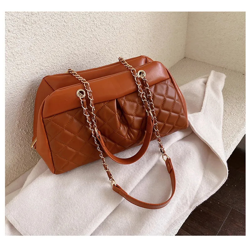 

2020 Новая мода решетки большой емкости сумки женская дизайнерская сумка женская сумка через плечо из искусственной кожи Женская дорожная су...