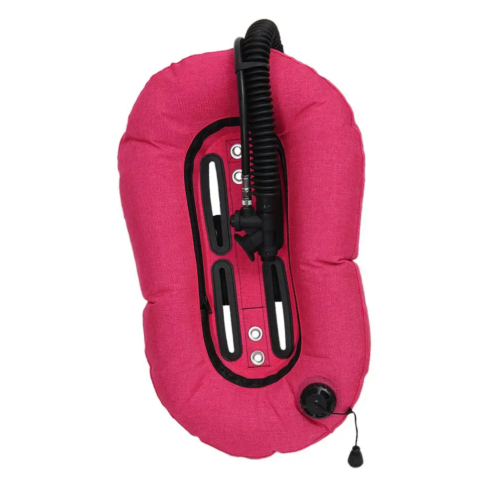 Fushia Scuba Diving Donut Wing 30lb/13.3kg with Single Tube Snorkeling BCD Tech Back Plate for Professional Divers Tech Equipment - Цвет: Fushia