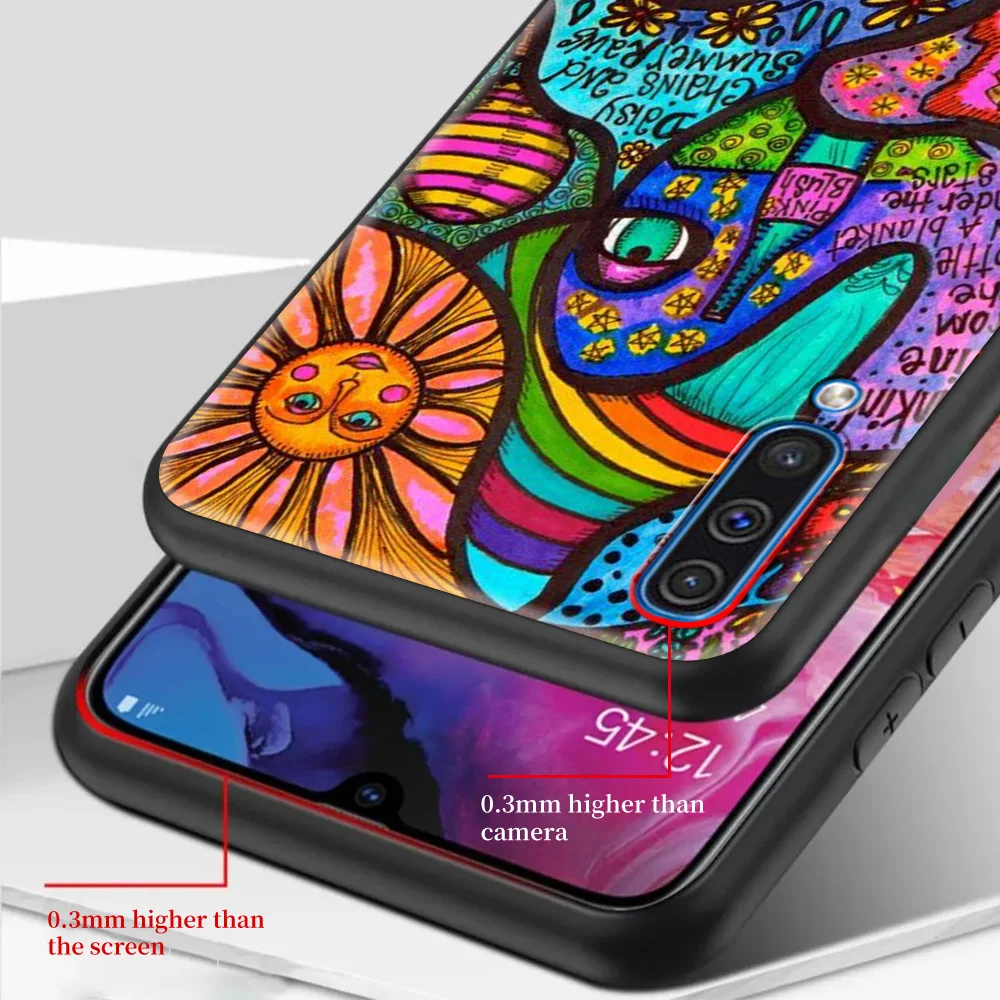 

Colourful Psychedelic Trippy Art Case For Samsung Galaxy A50 A70 A30 A40 A10 A10e A10s A20 A20e Soft TPU Phone Shell Cover Coque