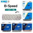 Цепи для горного велосипеда KMC Z6  Z8.3  X8  X8PLX8EPT, цепи для SRAM 116112 звеньев, 678 скорости