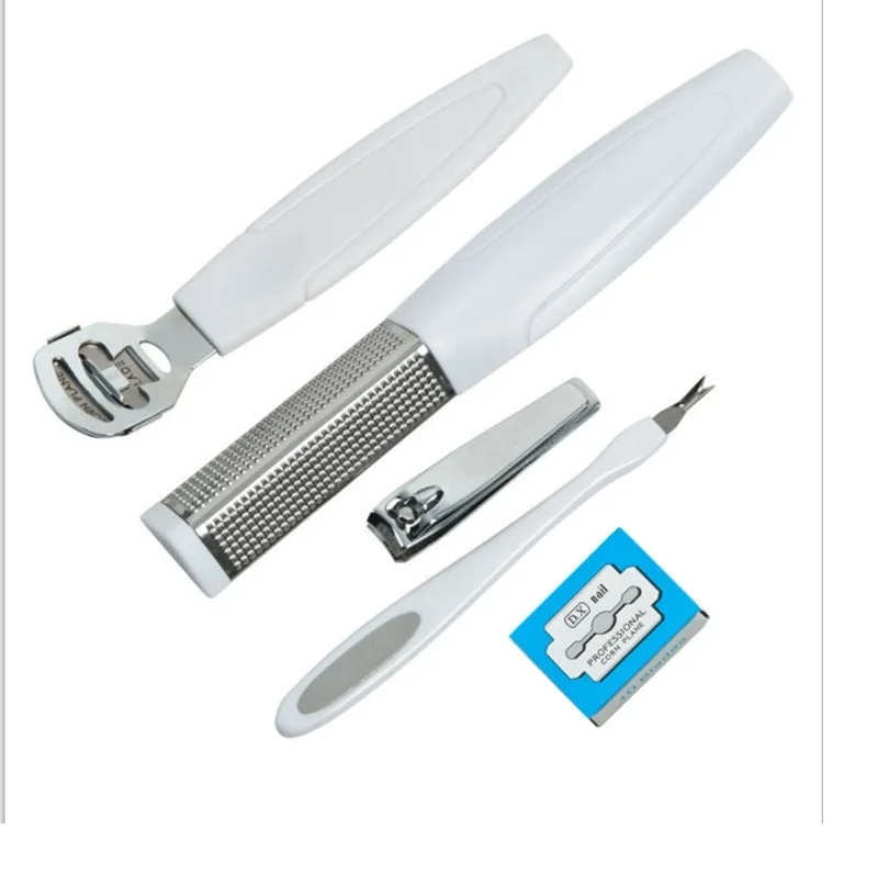 Инструмент для отшелушивания мозолей набор ножей педикюра ног пилка кожи 5 в 1