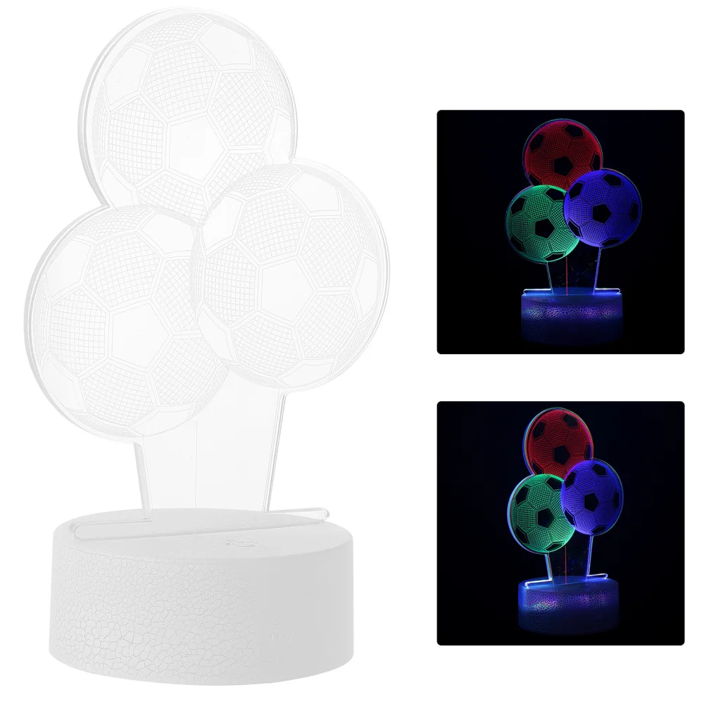 

3D Visual Night Light Footballs Design Light Home Decor Lamp Bedside Touch Lamp
