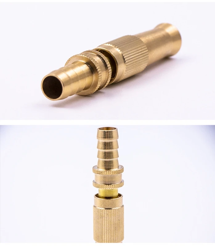 

Adjustable Spray Hose Nozzle High Pressure Straight Copper Spray Nozzle