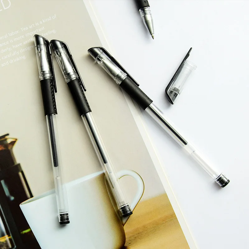 0 5 мм Европейский Стандартный с черными чернилами гелевая ручка пуля иглы