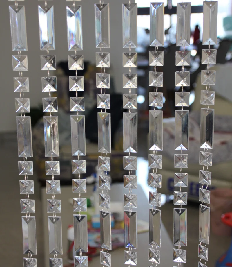 10 м занавес с акриловыми бусинами интерьера гостиной Проход украшения свадебные