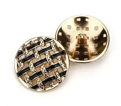 NO1 Size 25mm Новинка, 12 шт., Высококачественная модная металлическая Золотая сетка, стильное пальто Пуговицы для куртки, пальто, рубашка, пуговицы, размер 25 мм, по всему миру - Цвет: NO1 Size 25mm