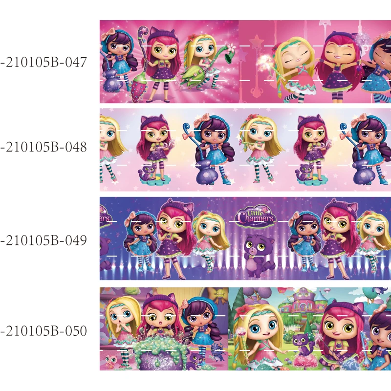 

22MM 25MM Cartoon Character Girl Printed Grosgrain Ribbon for Hair Bows