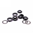 Люверсы круглые черные, 20компл.упак. (внешние), 28 мм (внутренние), 17,5 мм (высокие), 6,7 мм