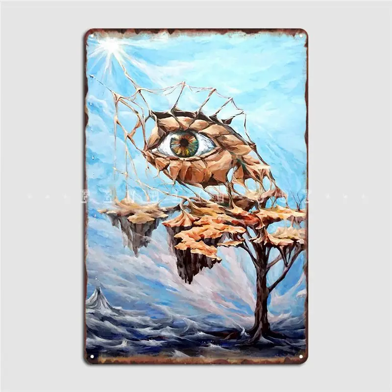 

Металлический плакат с надписью «All See Eye»