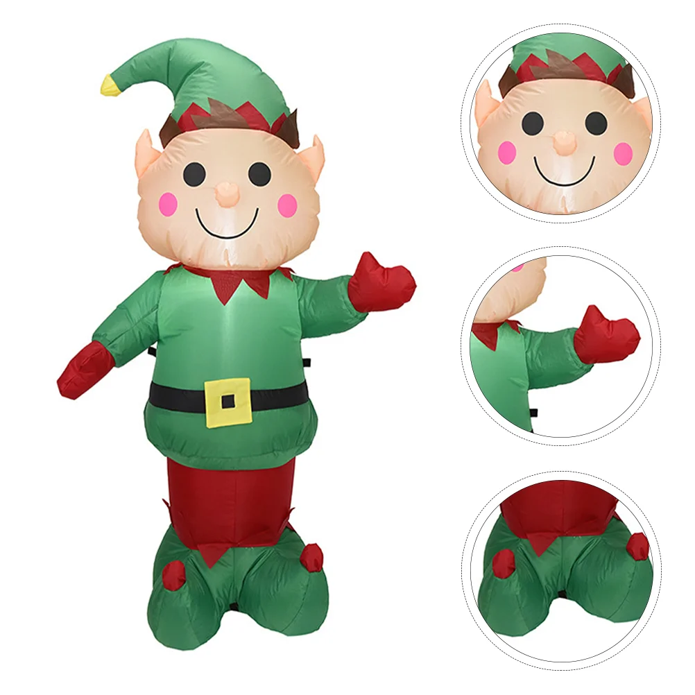 

1 Set Inflatable Elf Model Decor Lovely Luminous Inflatable Model Party Supply
