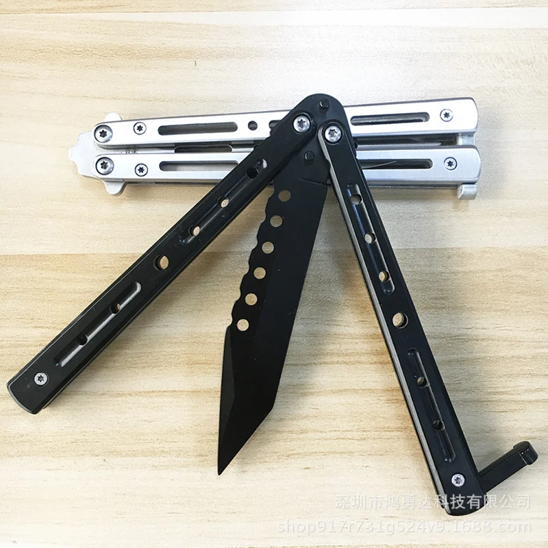 Тренировочный нож-бабочка Модный тренировочный учебный клинок из нержавеющей