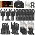 Набор осциллирующих полотен пилы, комплект из 31 многофункциональных двухметаллических прецизионных пил для электрических инструментов Dremel, аксессуары